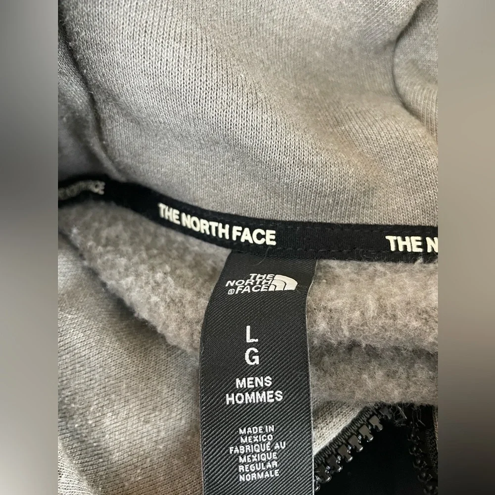 The North Face hybrid Black and Gray Pullover hoodie large